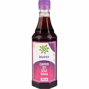 100% Organischer Kräutersirup Holunderfrüchte „Buzzz“, 0,5 L