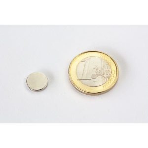 10×1,5 mm Scheibenmagnete N45 vernickelt