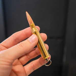 .338 Lapua Magnum Patrone als Anhänger mit Vollmantel Geschoss