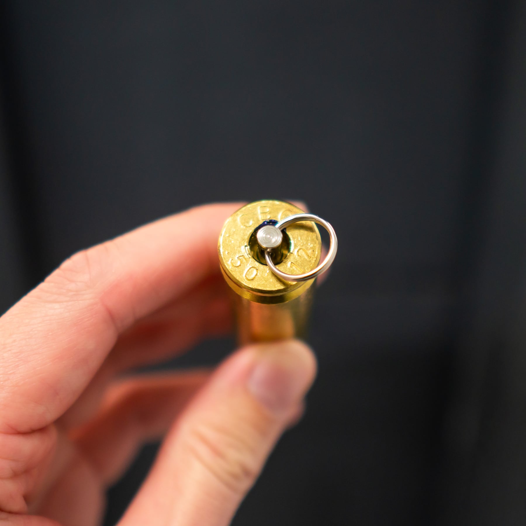 .50 BMG / 12,7 × 99 mm NATO Patrone als Anhänger mit Vollmantel Geschoss – Bild 6