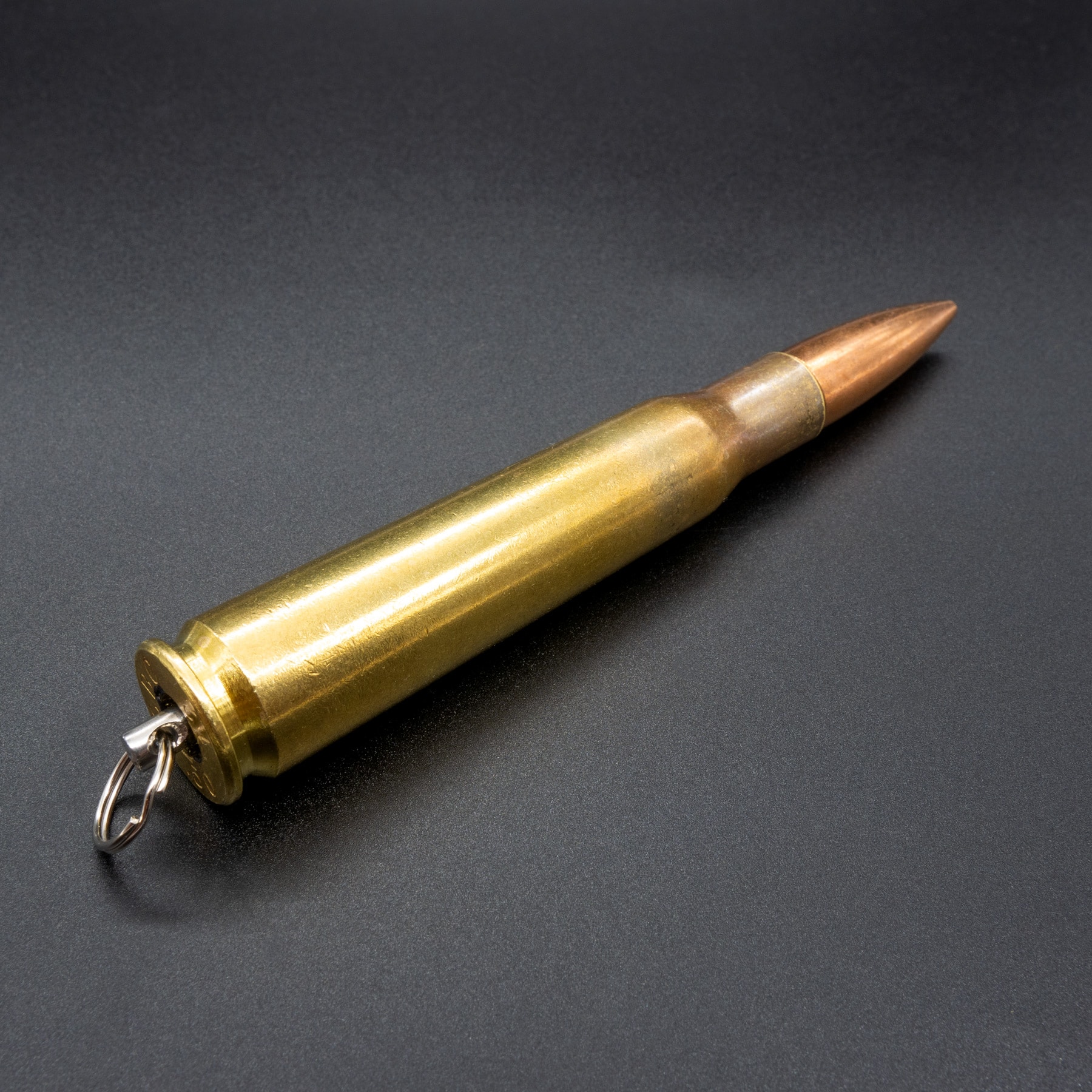 .50 BMG / 12,7 × 99 mm NATO Patrone als Anhänger mit Vollmantel Geschoss – Bild 7