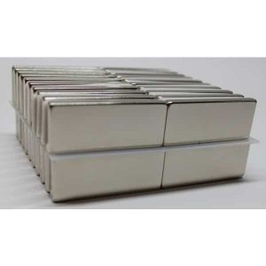 50×20×5 mm Quadermagnete N35 vernickelt