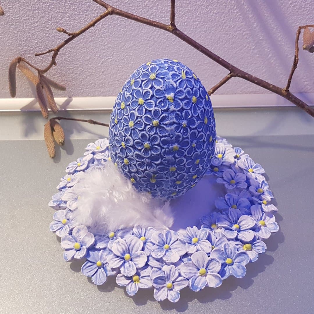 *Silikon – Gießform – Ostereier – mit Blüten* – Bild 7