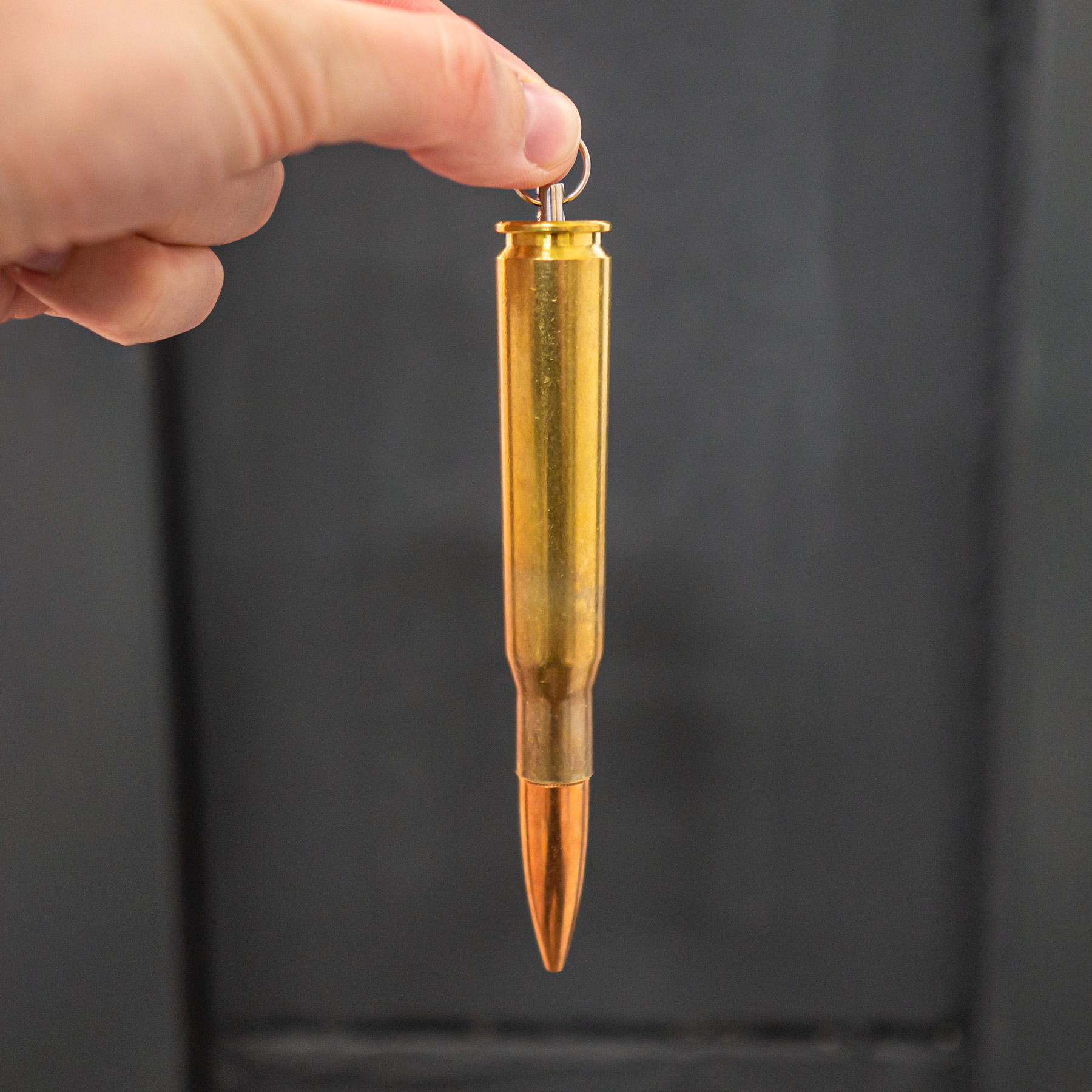 .50 BMG / 12,7 × 99 mm NATO Patrone als Anhänger mit Vollmantel Geschoss – Bild 3