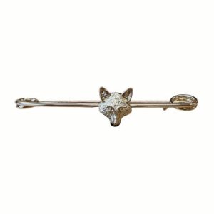 Plastronnadel Fuchs, silber