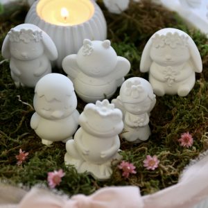 Silikon – Gießform – Mini Gartenfreunde – 5 Varianten