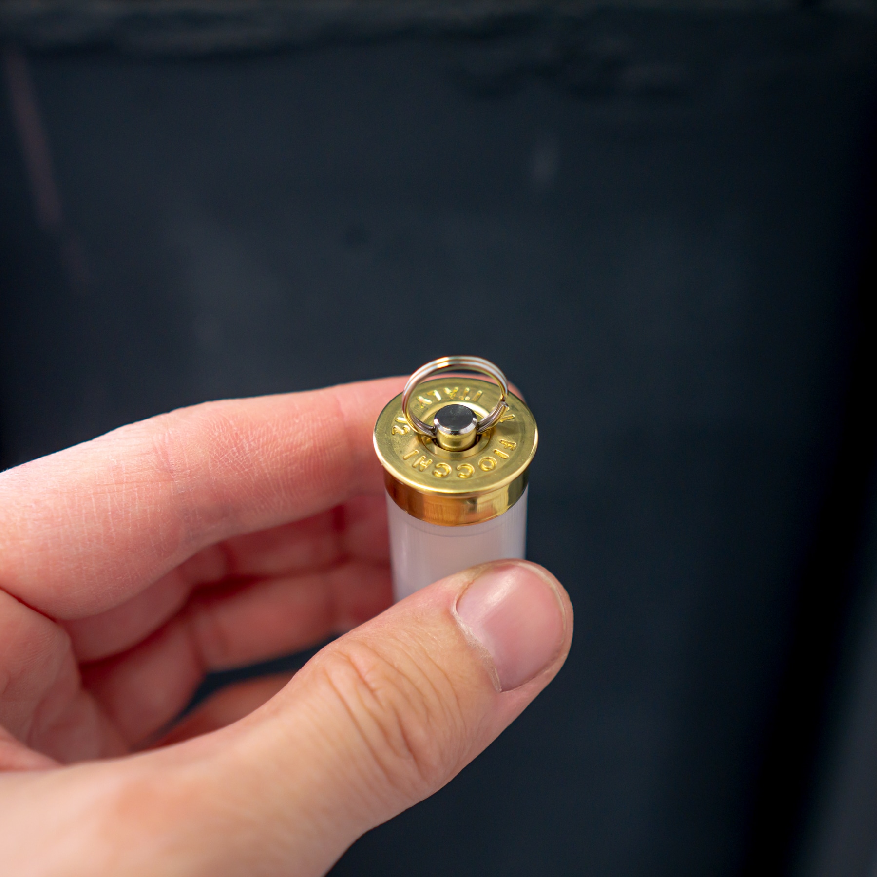 Schlüsselanhänger Schrotpatrone Kaliber 12/70 | Transparent Buckshot – Bild 4