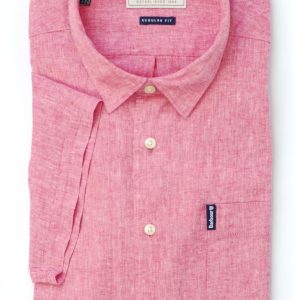 Barbour Leinenhemd Linen-Mix, hellrot – Gr. XL