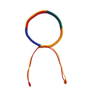 Vierfarbiges Textilarmband