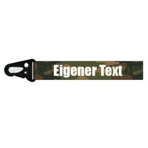 Schlüsselanhänger Karabiner <b>Eigener Text</b>